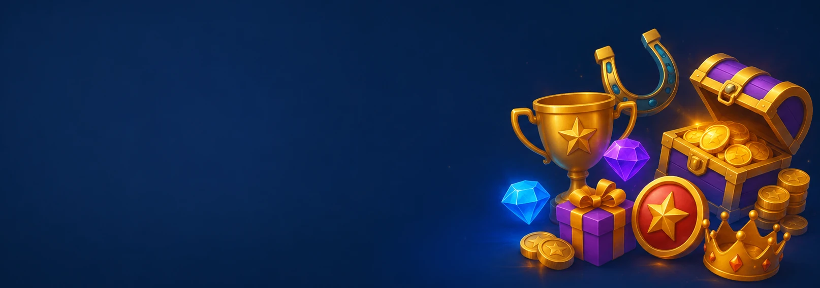 FatBet Casino banner con trofeo d'oro, forziere di monete, gemme e corona su sfondo blu, bonus di benvenuto del 400 per cento sul primo deposito Italia